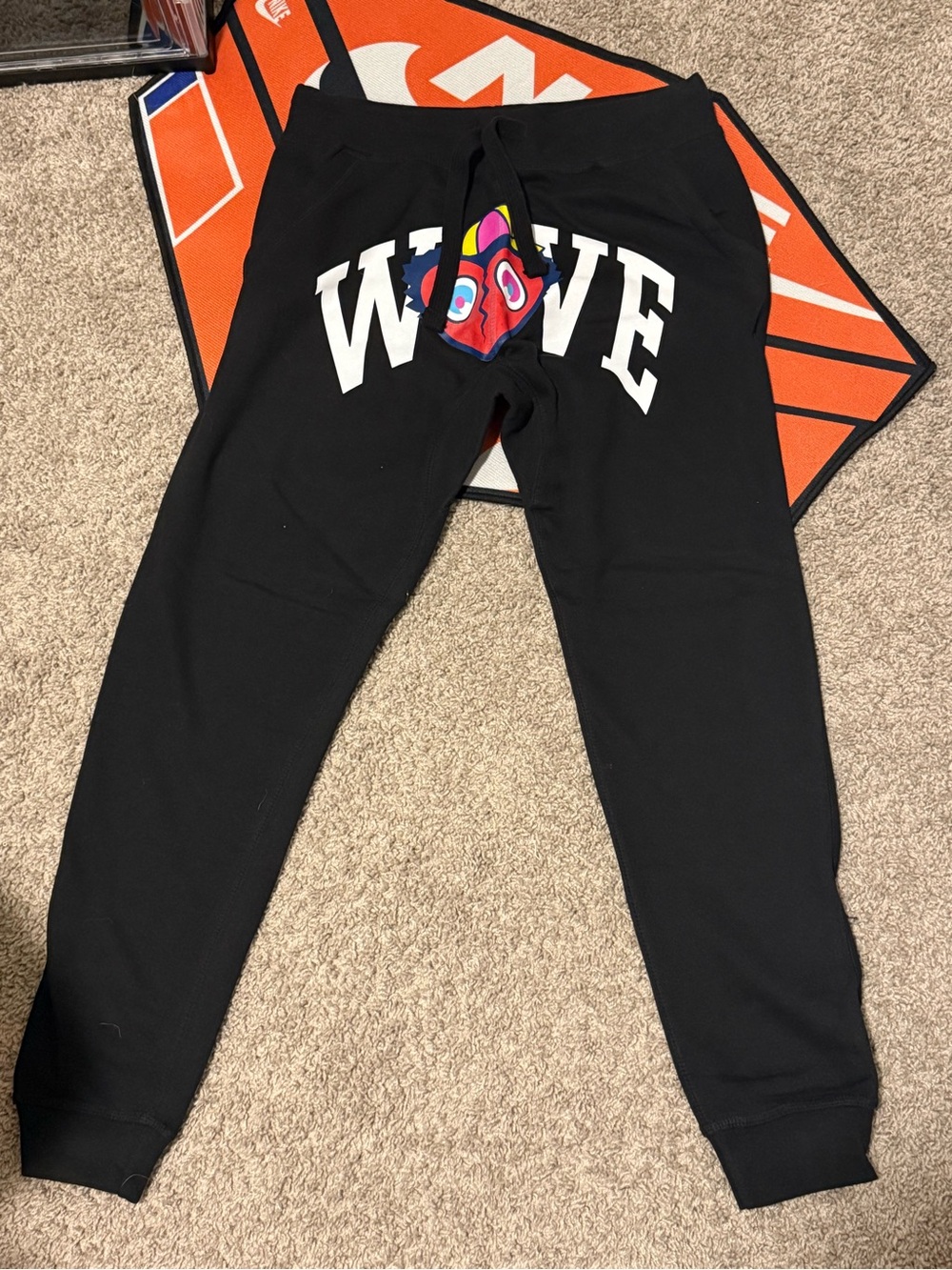 Rod Wave Black 'WAVE' Graphic Jogger Sweatpants - Casual Streetwear